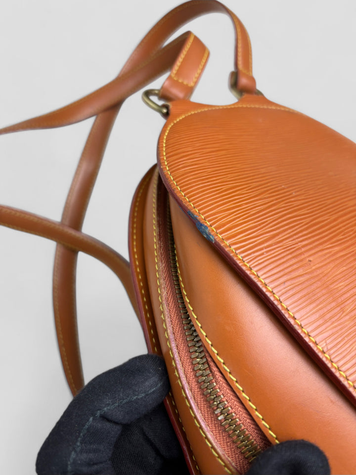 Vintage Louis Vuitton Unisex Epi Leder Rucksack Orange, Second-Hand Louis Vuitton Backpack Orange