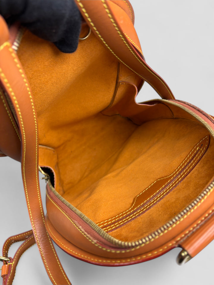 Vintage Louis Vuitton Unisex Epi Leder Rucksack Orange, Second-Hand Louis Vuitton Backpack Orange