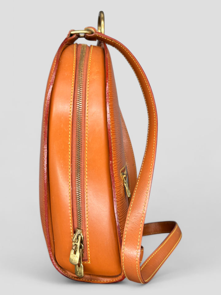 Vintage Louis Vuitton Unisex Epi Leder Rucksack Orange, Second-Hand Louis Vuitton Backpack Orange