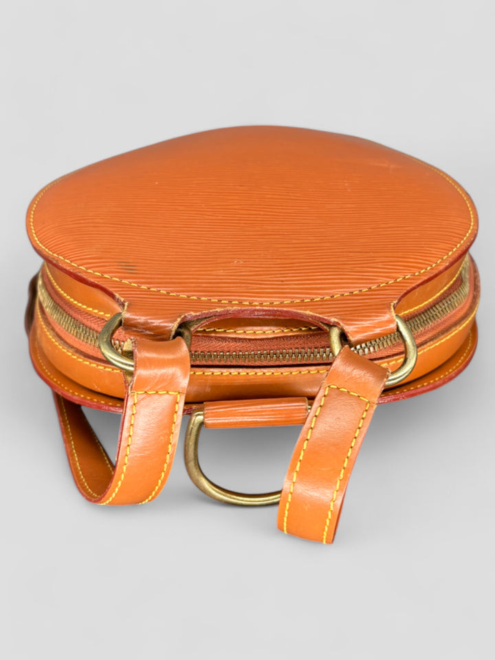 Vintage Louis Vuitton Unisex Epi Leder Rucksack Orange, Second-Hand Louis Vuitton Backpack Orange