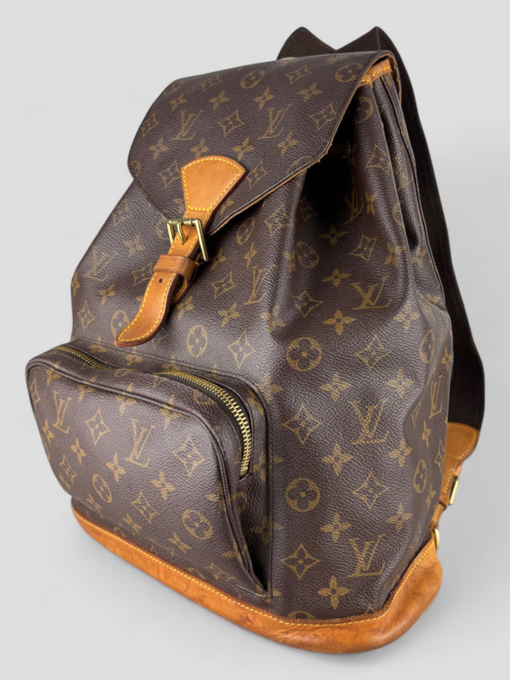 Vintage Louis Vuitton Unisex Monogram Canvas Rucksack Braun, Second-Hand Louis Vuitton Backpack Brown