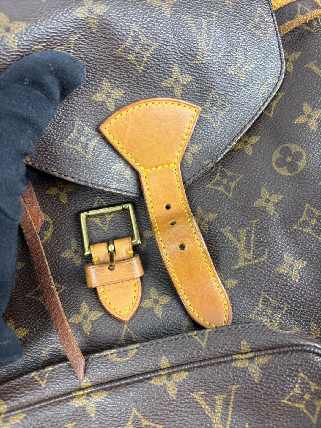 Vintage Louis Vuitton Unisex Monogram Canvas Rucksack Braun, Second-Hand Louis Vuitton Backpack Brown