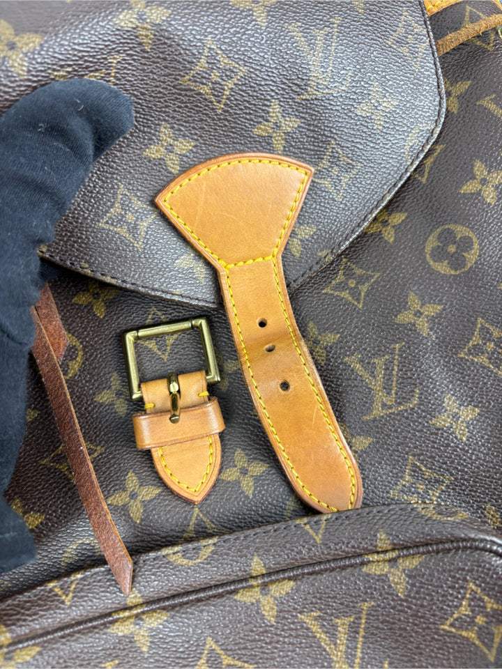 Vintage Louis Vuitton Unisex Monogram Canvas Rucksack Braun, Second-Hand Louis Vuitton Backpack Brown