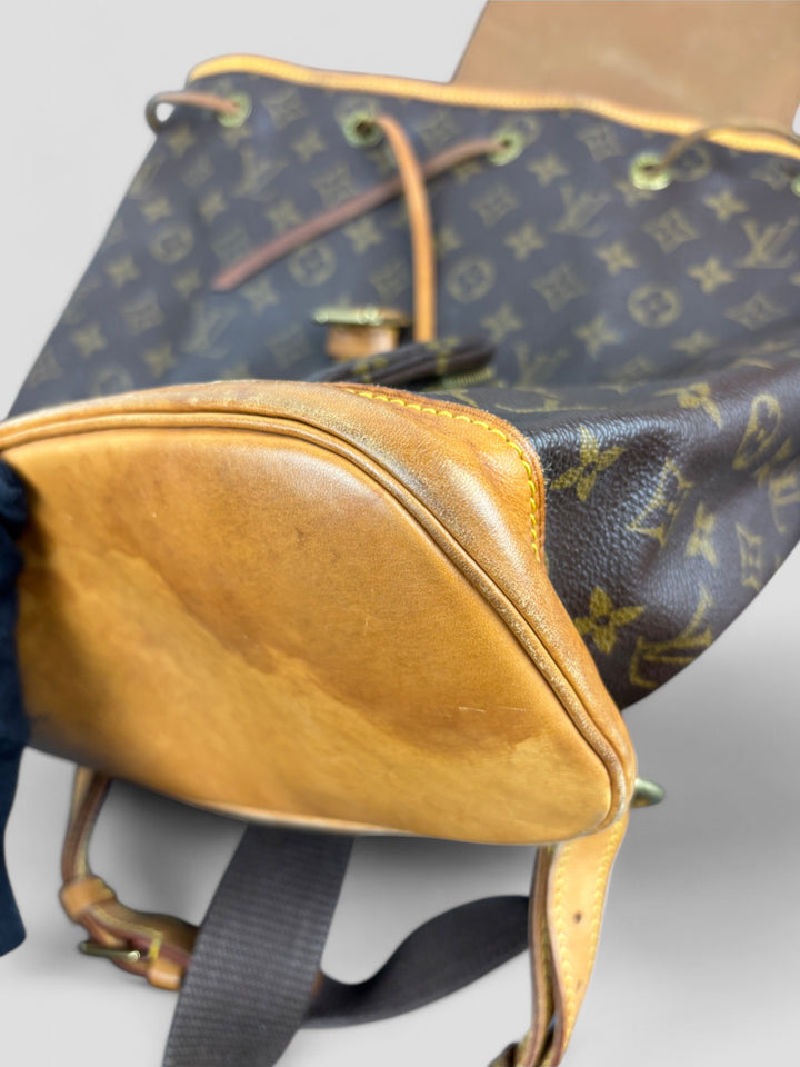 Vintage Louis Vuitton Unisex Monogram Canvas Rucksack Braun, Second-Hand Louis Vuitton Backpack Brown