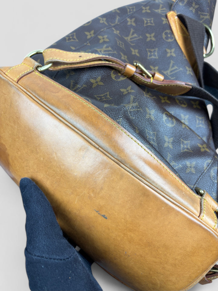 Vintage Louis Vuitton Unisex Monogram Canvas Rucksack Braun, Second-Hand Louis Vuitton Backpack Brown