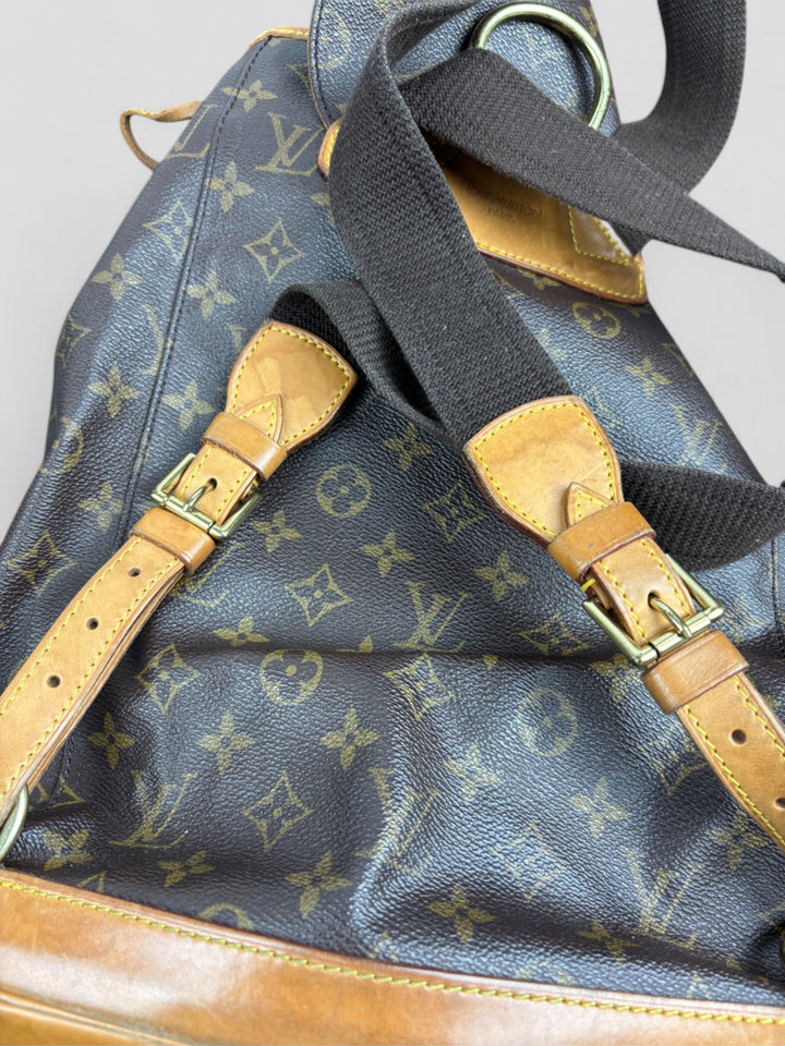 Vintage Louis Vuitton Unisex Monogram Canvas Rucksack Braun, Second-Hand Louis Vuitton Backpack Brown