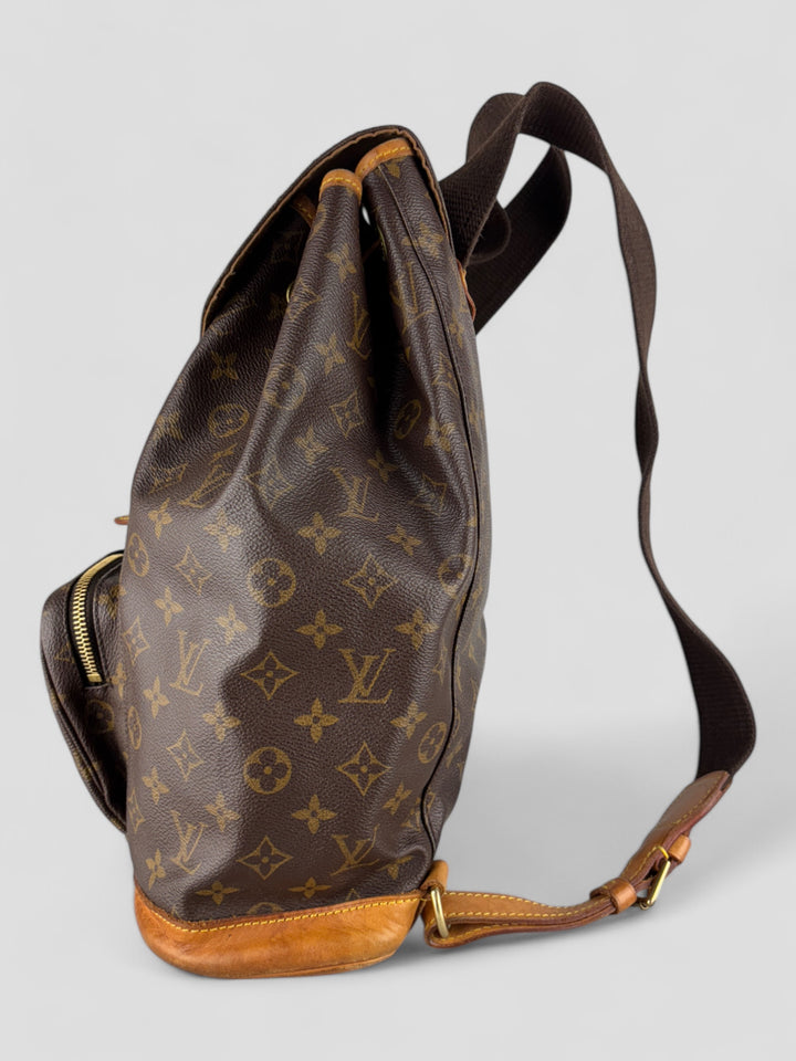 Vintage Louis Vuitton Unisex Monogram Canvas Rucksack Braun, Second-Hand Louis Vuitton Backpack Brown