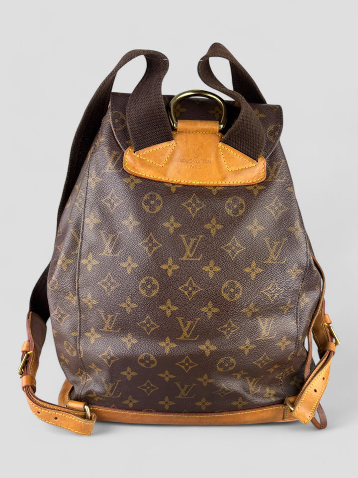 Vintage Louis Vuitton Unisex Monogram Canvas Rucksack Braun, Second-Hand Louis Vuitton Backpack Brown