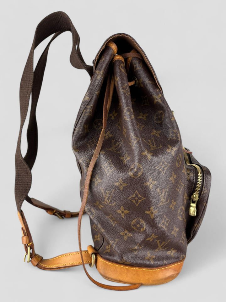 Vintage Louis Vuitton Unisex Monogram Canvas Rucksack Braun, Second-Hand Louis Vuitton Backpack Brown