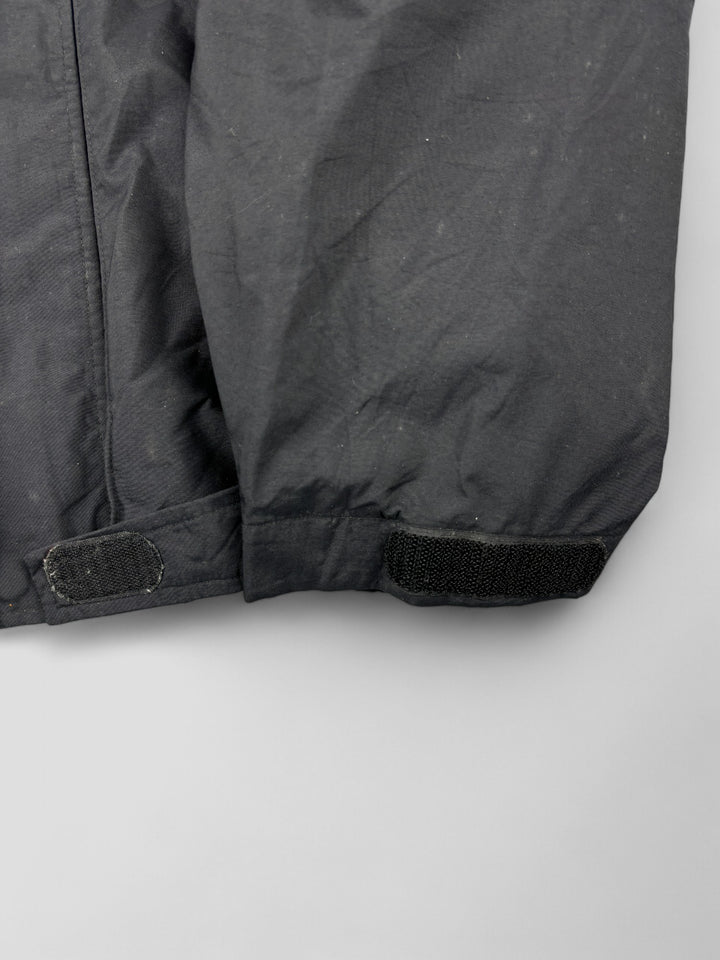 Vintage Nike ACG Herren Striped Tactical Windbreaker in Schwarz, second hand acg jacket men black