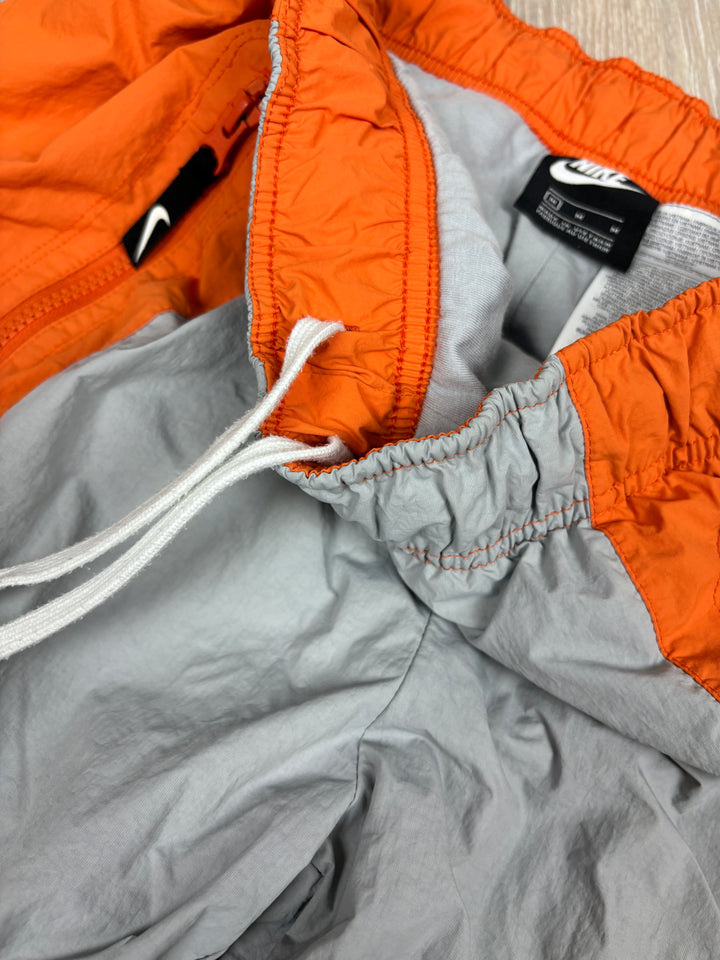 Vintage Nike Tactical Trackpants orange grey, nike second hand jogginghose