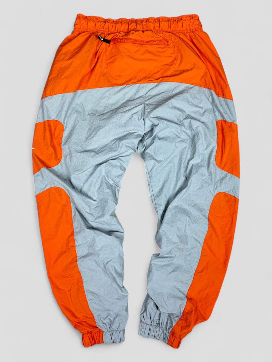 Vintage Nike Tactical Trackpants orange grey, nike second hand jogginghose