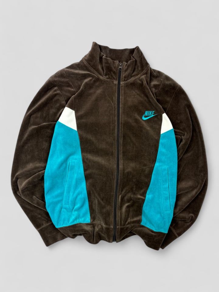 Vintage Nike herren pullover in braun, second hand fleece sweater brown