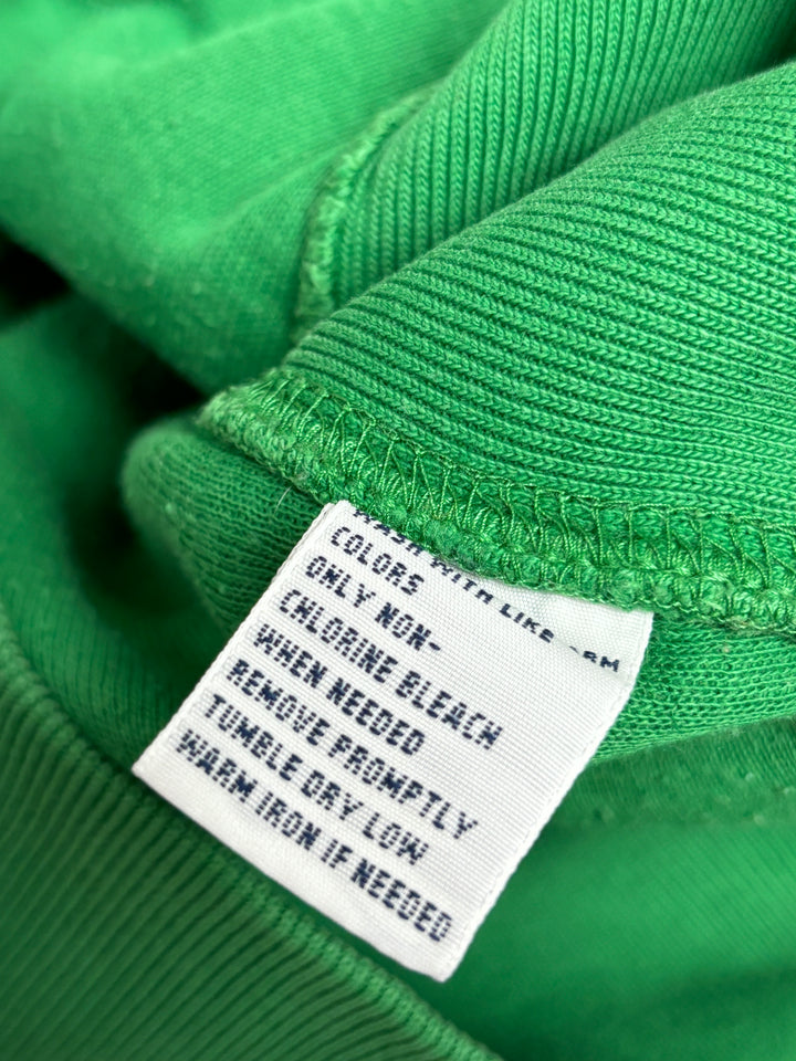 Vintage PRL Waffle Hoodie Green, Grüner Second Hand PRL Kaputzenpullover