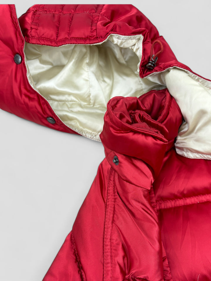 Vintage Prada Puffer Jacket Red, Rote Second Hand Prada Jacke