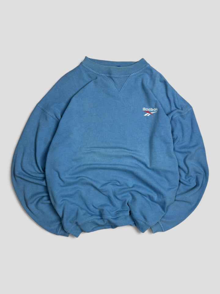 Vintage Reebok Sweater blue, blauer second hand pullover