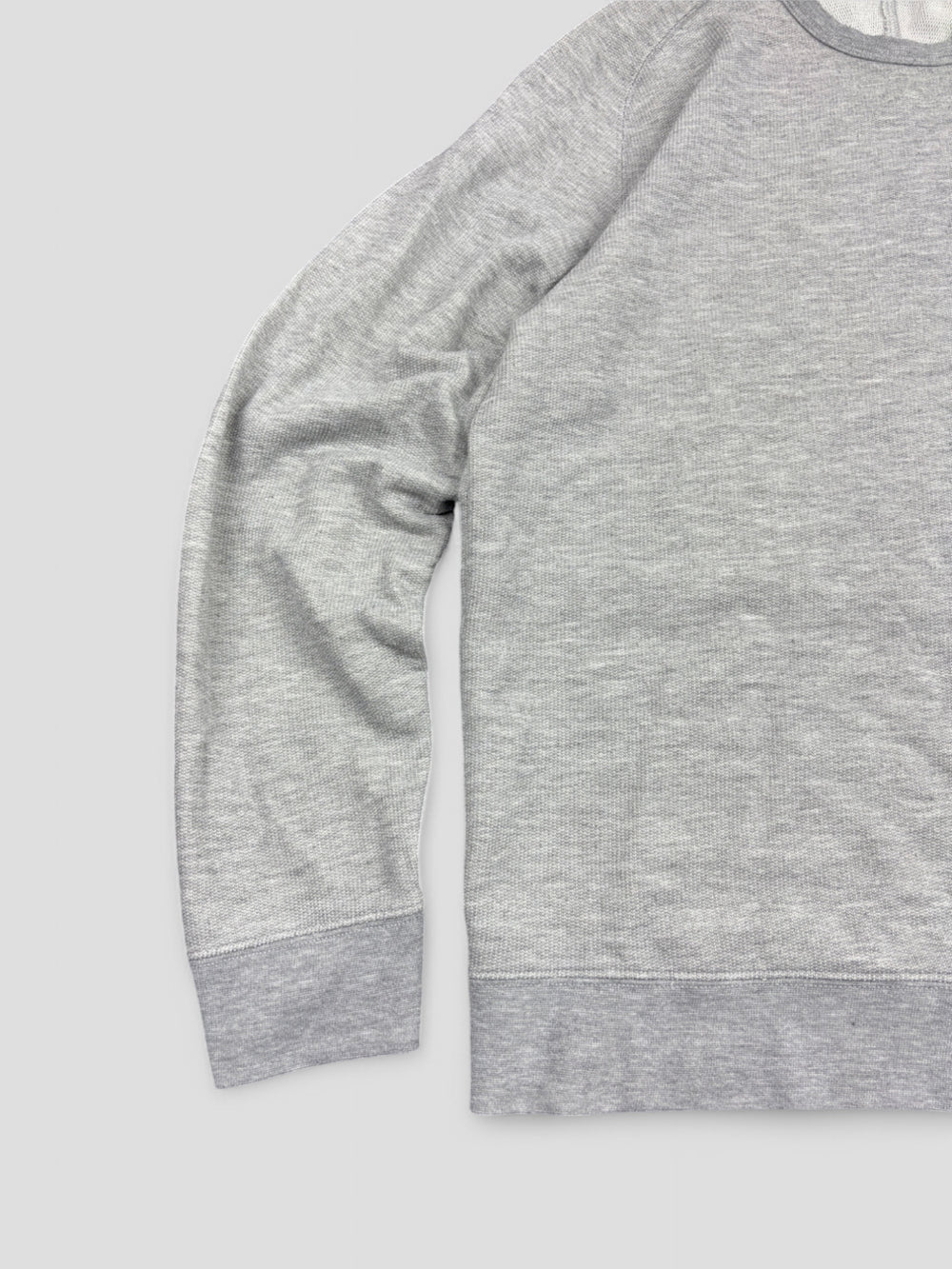 Vintage Stone Island Herren Pullover Grau mit Logo am Ärmel, Second-Hand Stone Island Sweater Grey