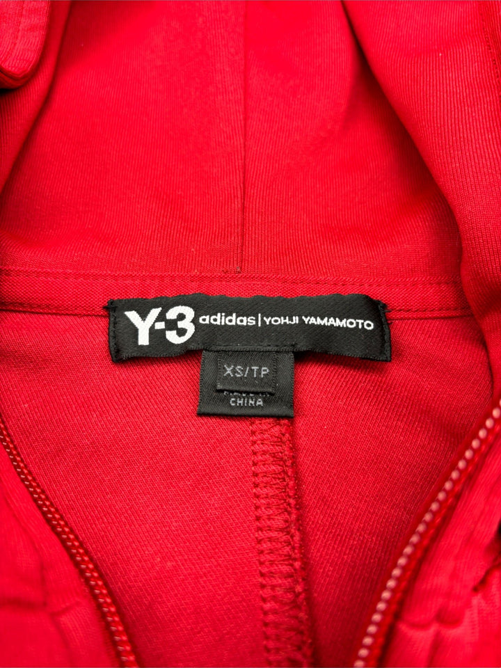 Vintage Yohji Yamamoto x Adidas Full Zip Sweater red men, second hand herren y2k pullover rot
