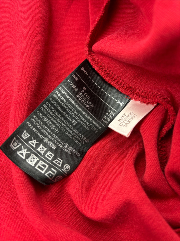 Vintage Yohji Yamamoto x Adidas Full Zip Sweater red men, second hand herren y2k pullover rot