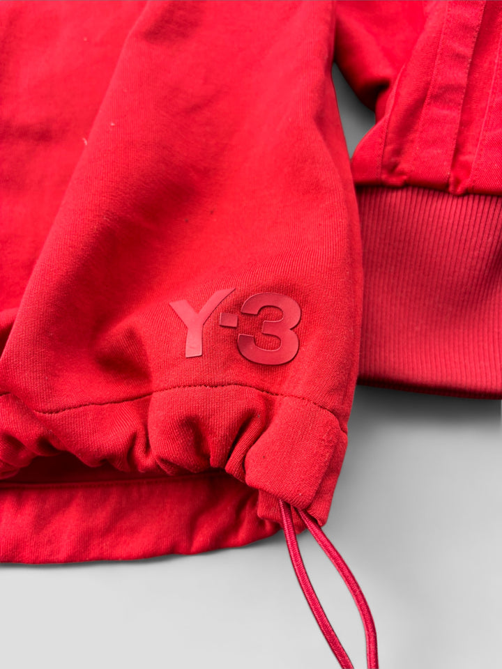 Vintage Yohji Yamamoto x Adidas Full Zip Sweater red men, second hand herren y2k pullover rot