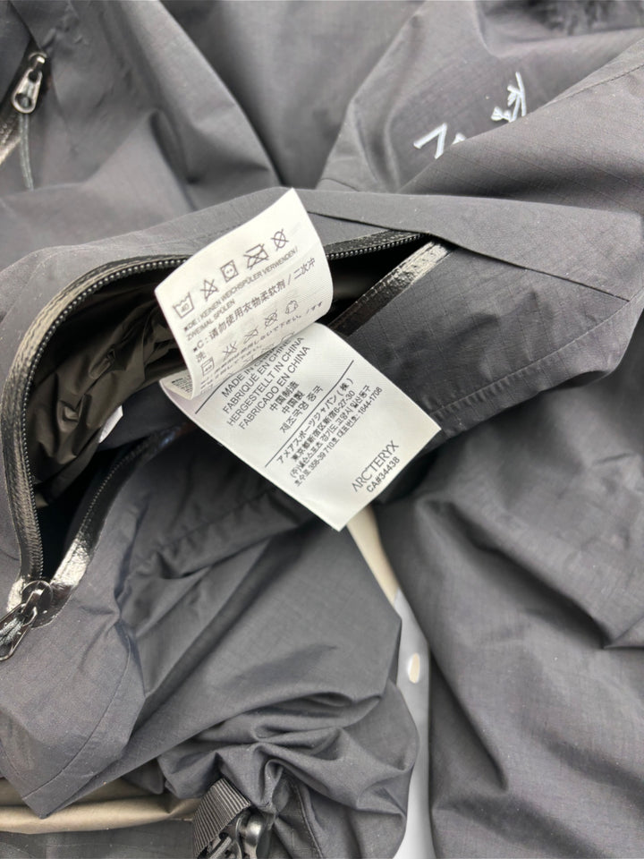 Vintage arcteryx herren outdoor jacke schwarz, second hand arcteryx outdoor jacket black men