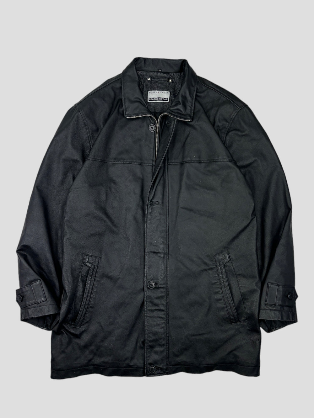 Vintage lederjacke schwazr herren, second hand mens leather jacket black