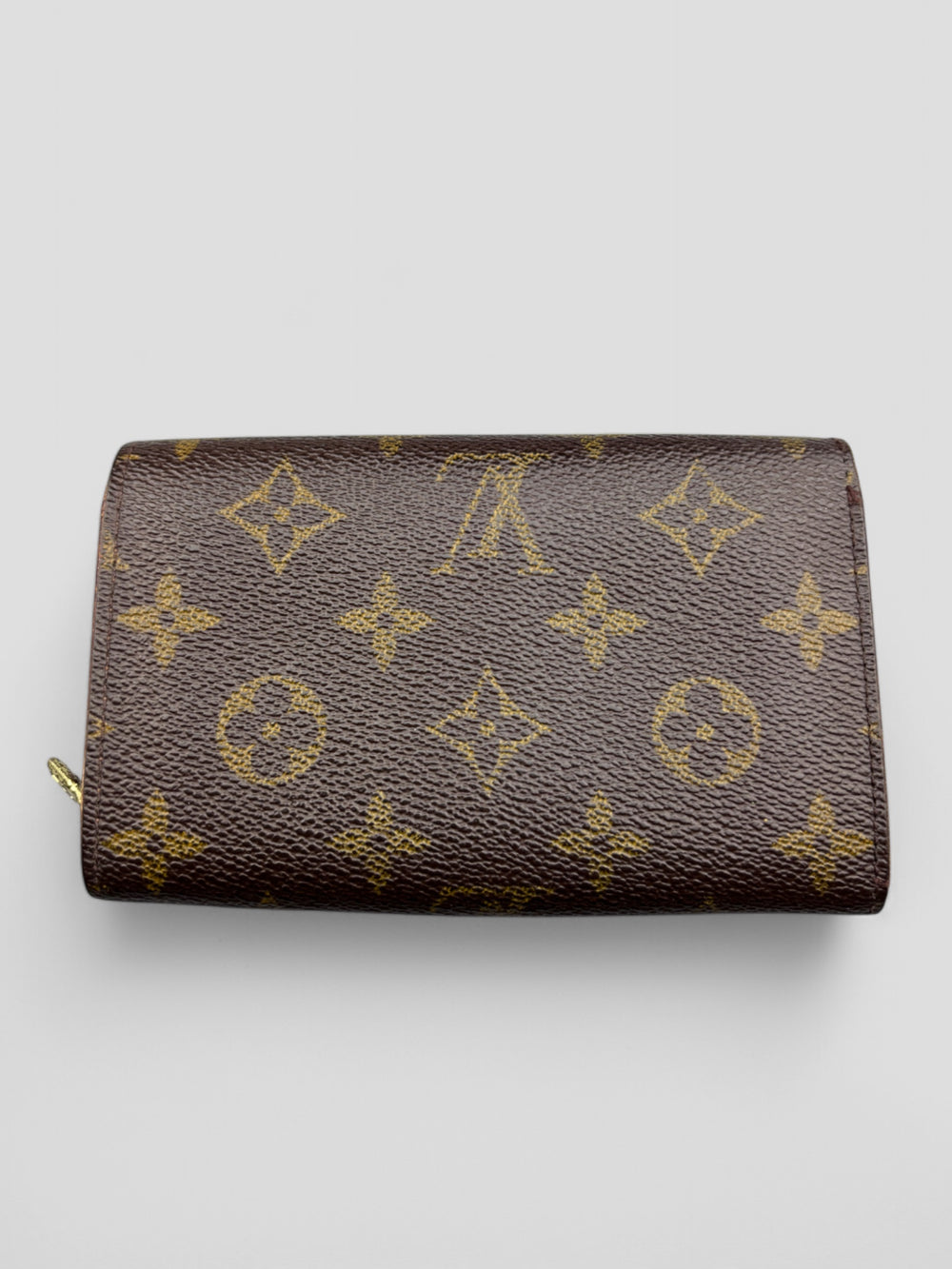 Vintage lv unisex tresor wallet braun, second hand lv tresor wallet brown