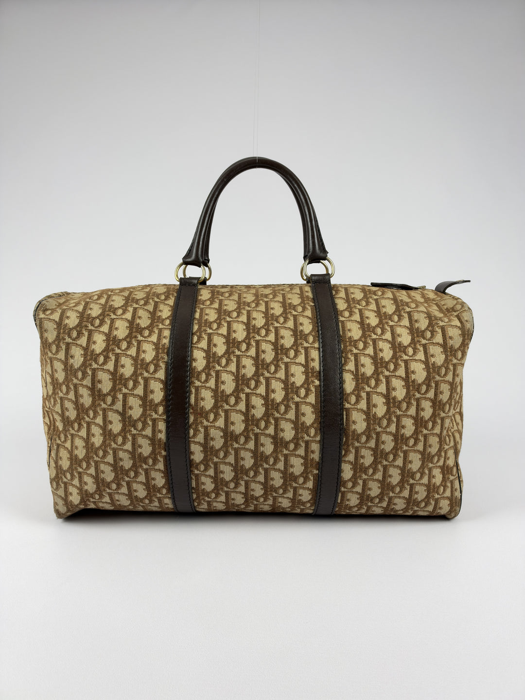 Dior Trotter Canvas Boston Bag 40 in Beige/Braun, Detailansicht 2