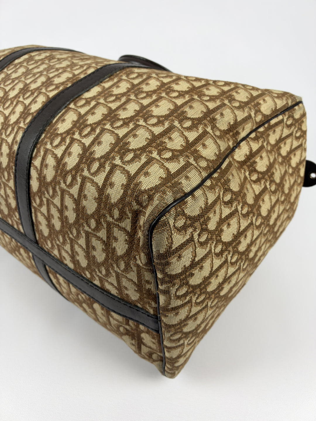 Dior Trotter Canvas Boston Bag 40 in Beige/Braun, Detailansicht 9