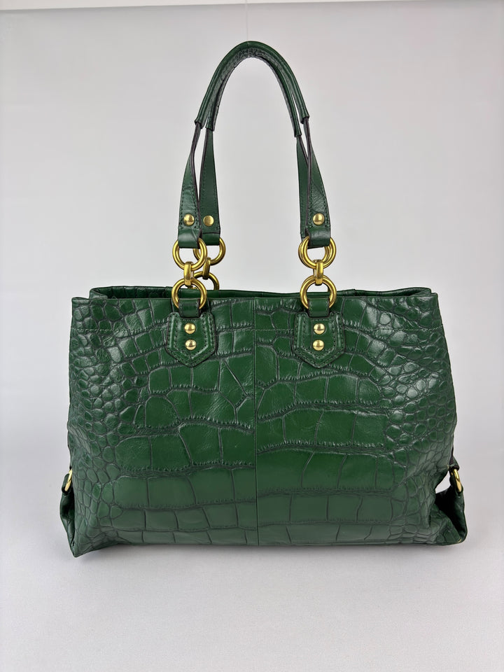 Coach Ashley Carryall Shoulderbag – Kroko-Präge-Leder (Croc-Embossed)