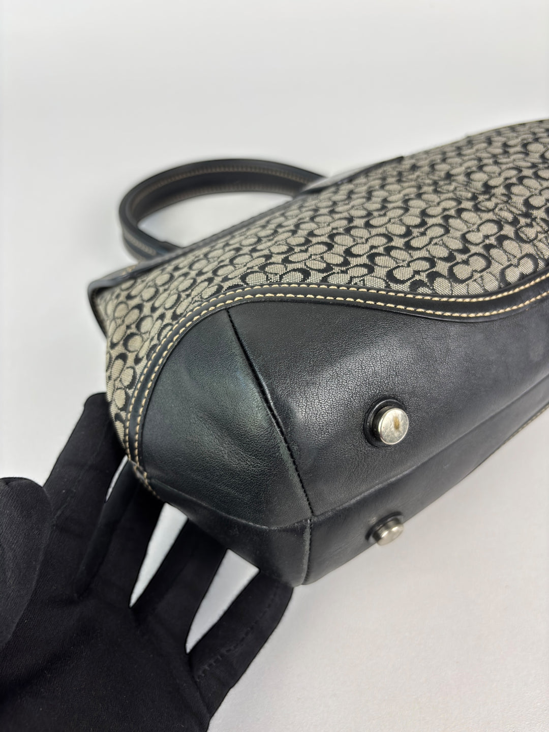 Coach Mini Signature Buckle Satchel (Doktortaschen-Silhouette)