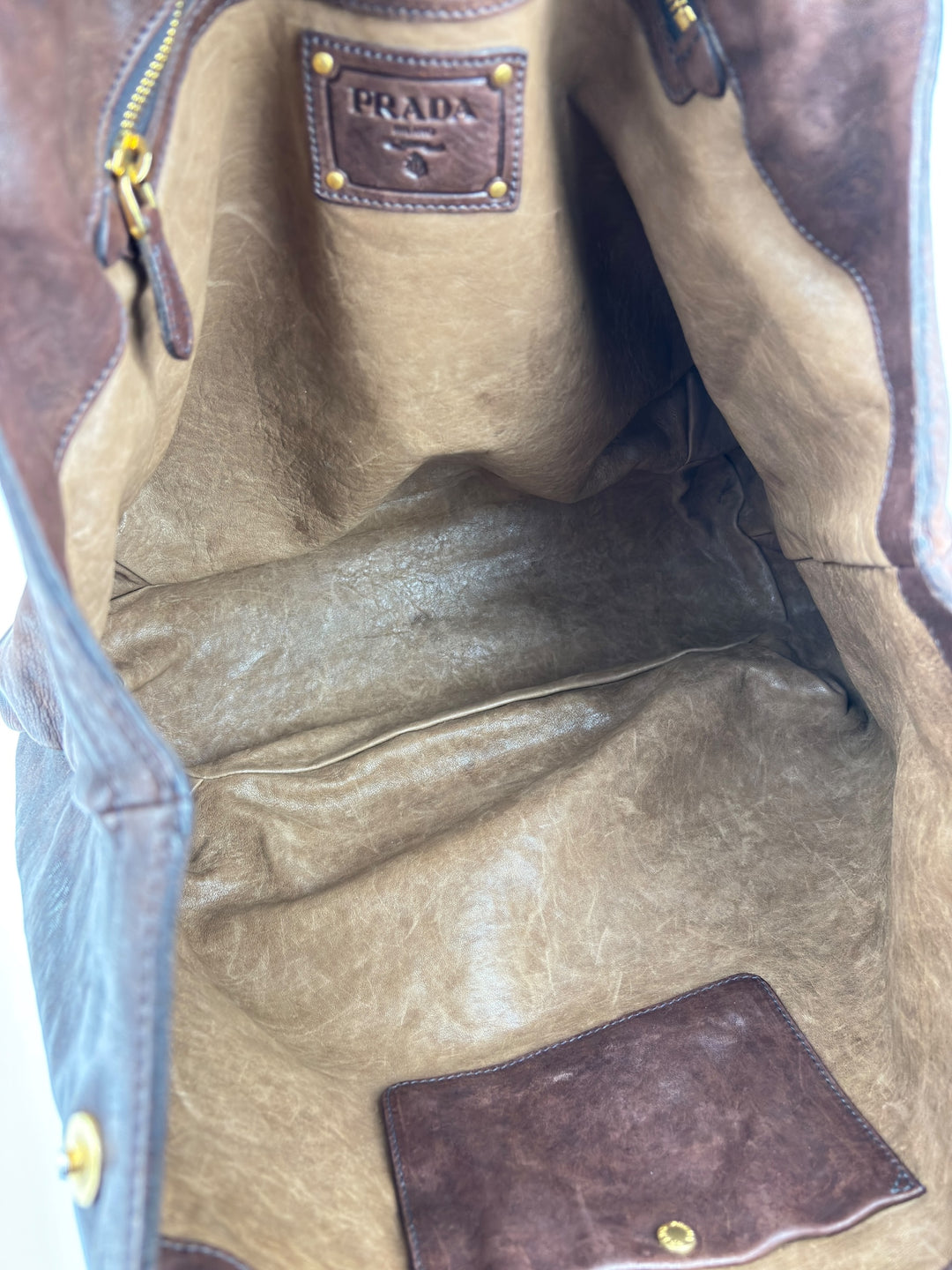 Prada Learher Bucket Shoulderbag