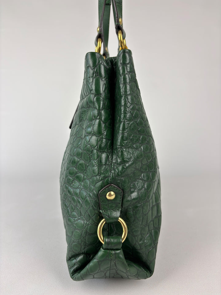 Coach Ashley Carryall Shoulderbag – Kroko-Präge-Leder (Croc-Embossed)