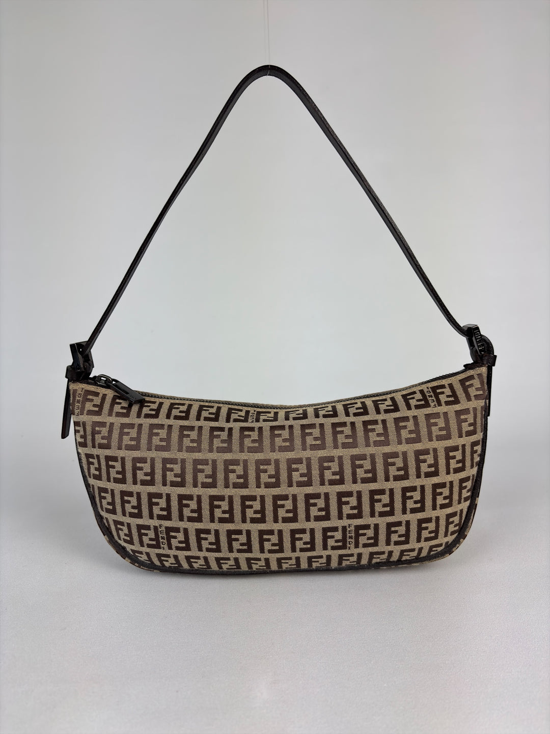 Fendi Zucca Baguette / Croissant / Halbmond / Pochette Schultertasche
