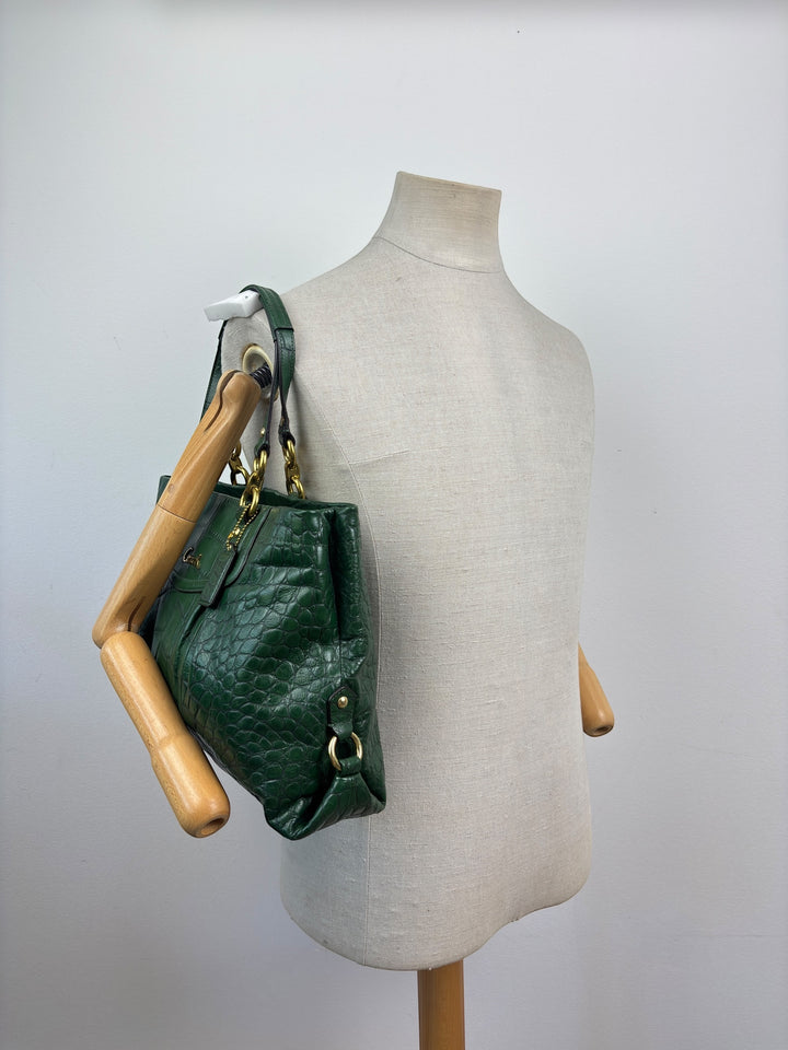 Coach Ashley Carryall Shoulderbag – Kroko-Präge-Leder (Croc-Embossed)