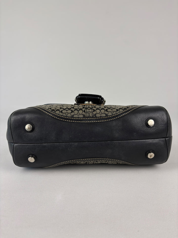 Coach Mini Signature Buckle Satchel (Doktortaschen-Silhouette)