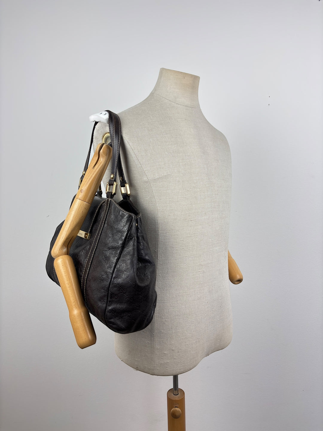 Gucci Guccissima Signature New Ladies Leather Tote Bag Schultertasche