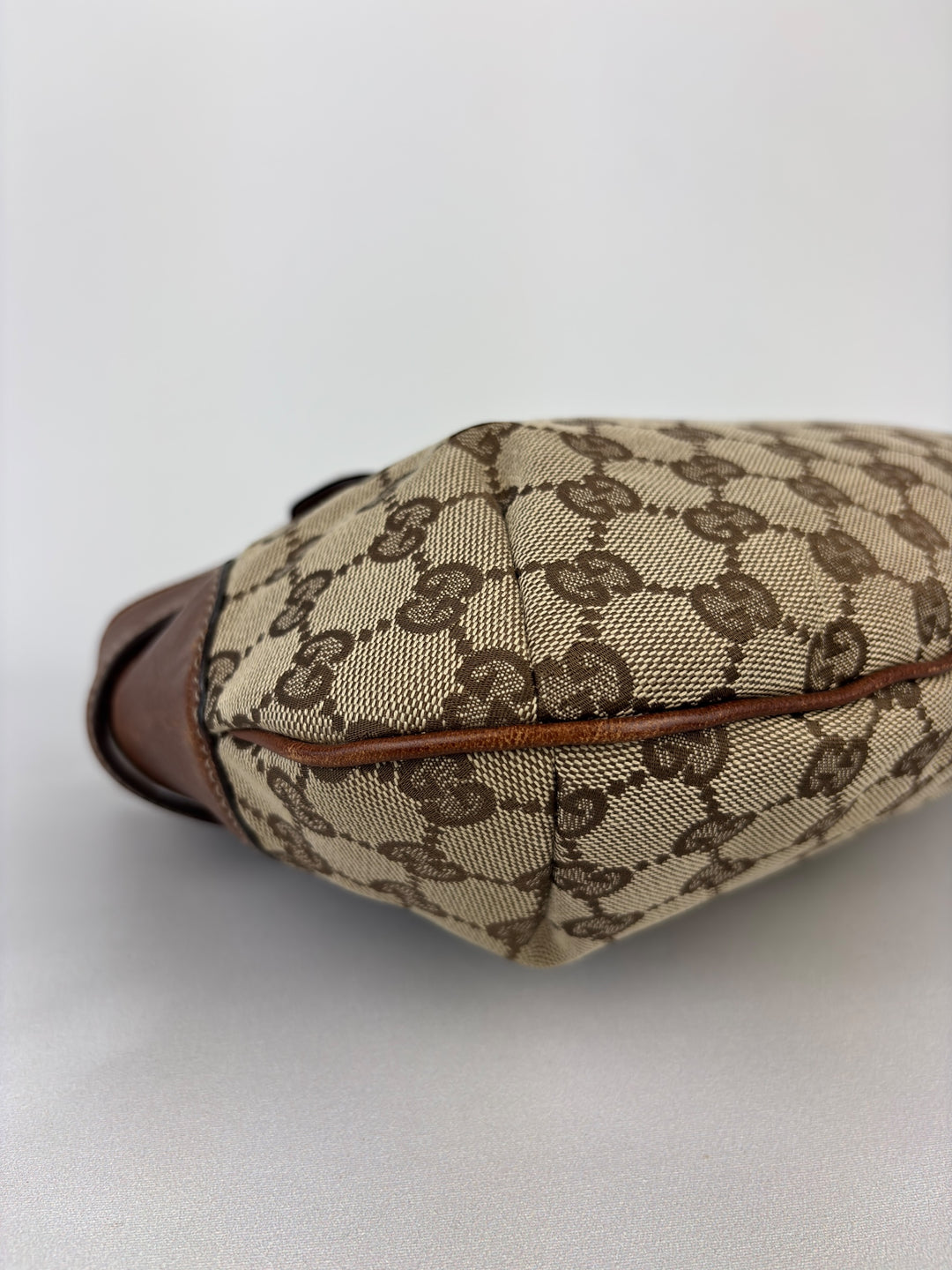 Gucci Medium GG Canvas Horsebit Shoulder Bag / Hobo