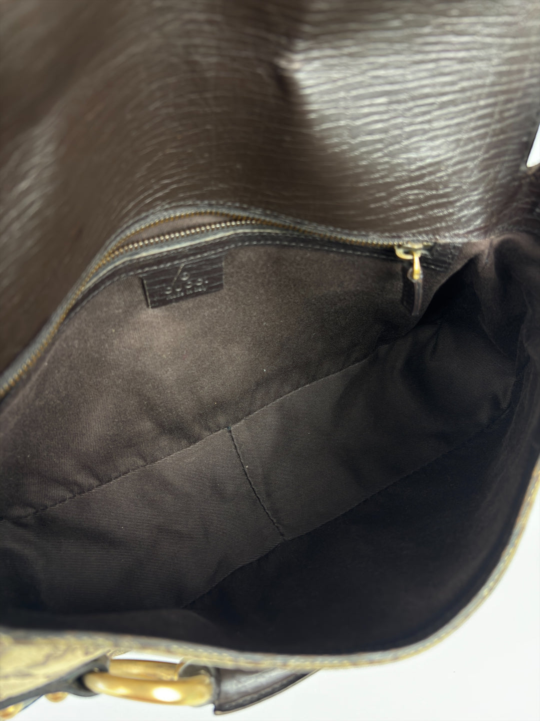 Gucci Horsebit Chain Baguette Bag mit Klappe (Vintage Web/Horsebit-Kollektion)