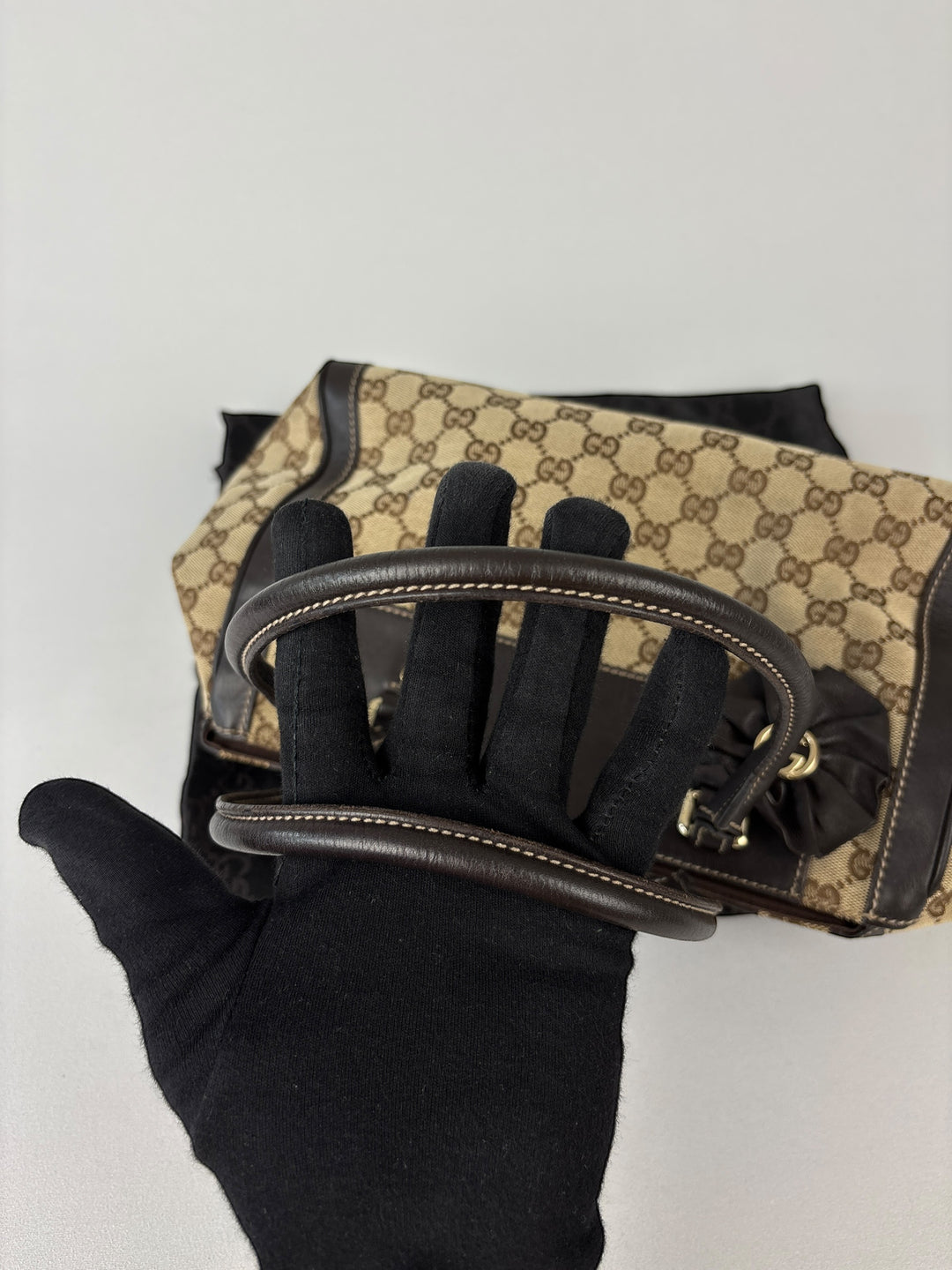 Gucci Abbey Segeltuch Handtaschen