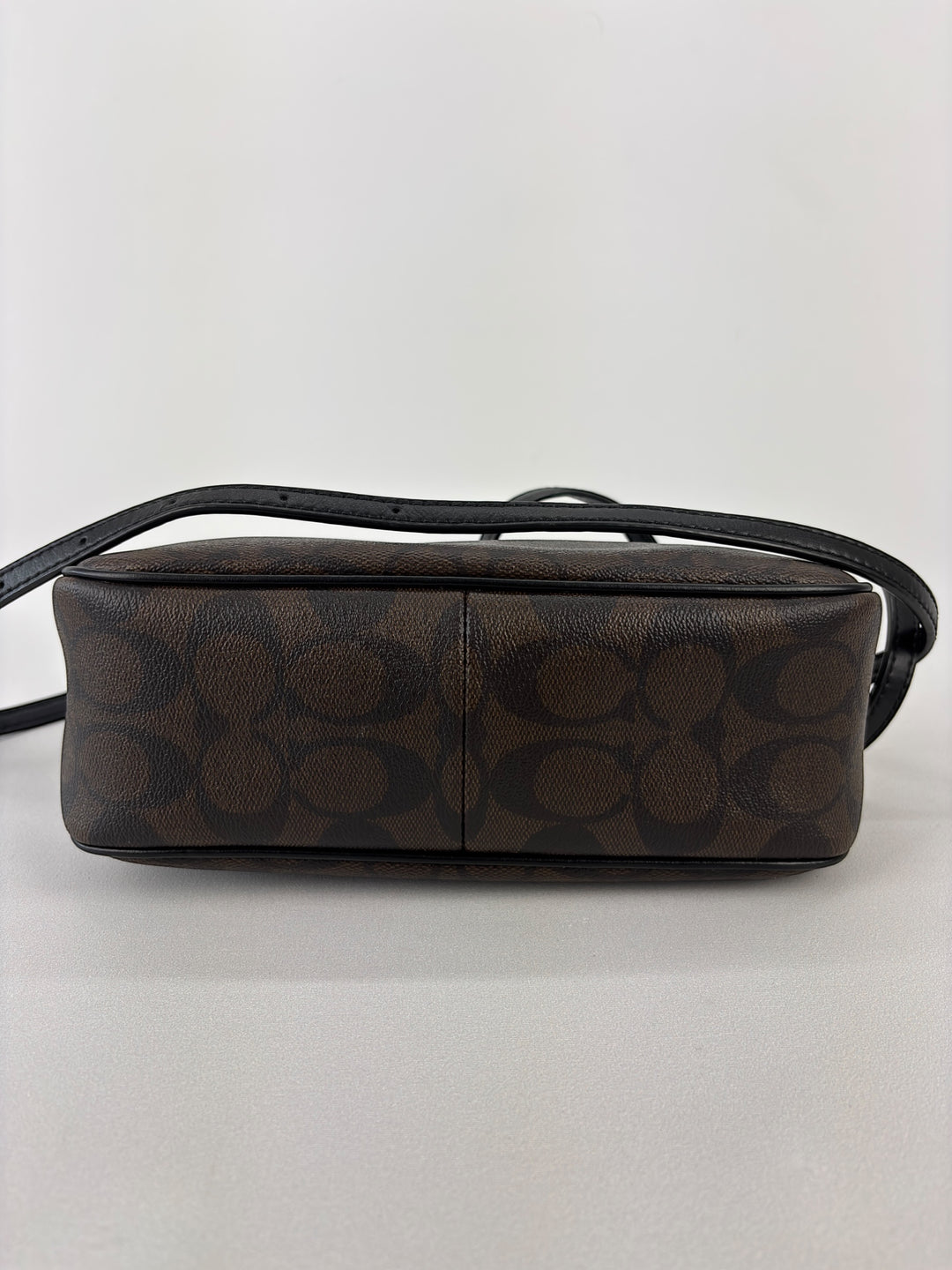 Coach Signature Jacquard Convertible Shoulder Bag / Baguette Bag / Pochette