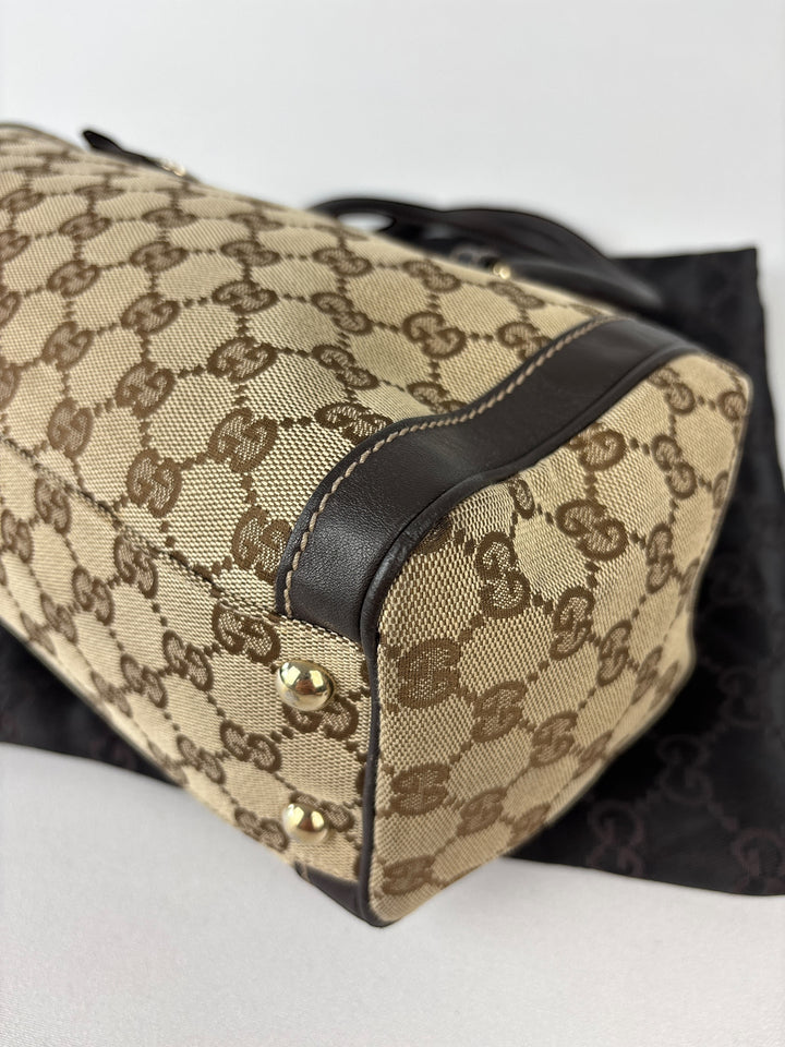 Gucci Abbey Segeltuch Handtaschen