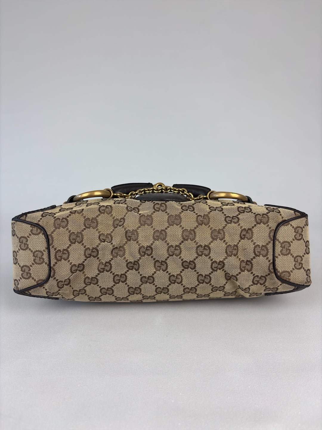 Gucci Horsebit Chain Baguette Bag mit Klappe (Vintage Web/Horsebit-Kollektion)