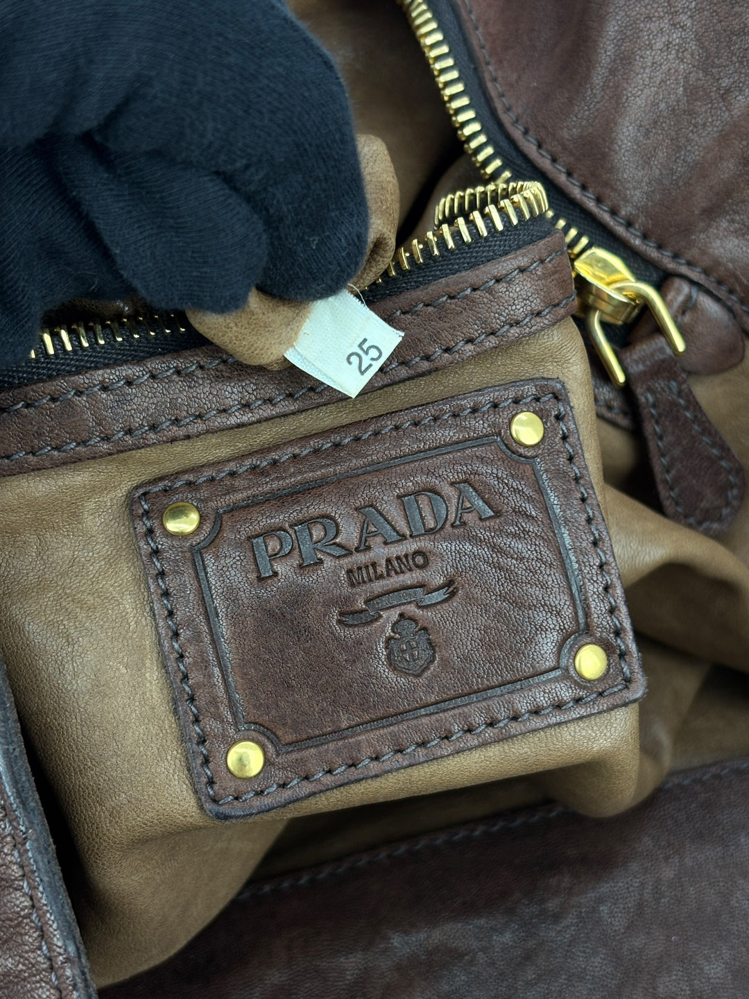 Prada Learher Bucket Shoulderbag