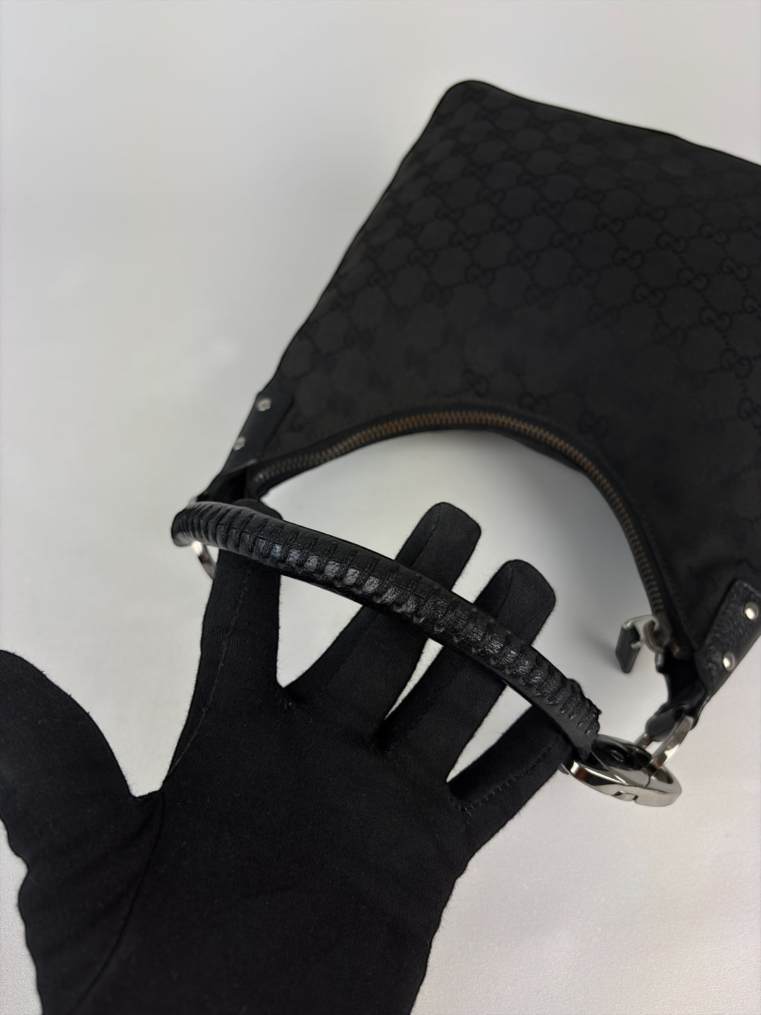Gucci GG Canvas Hobo Bag Shoulderbag TopHandle