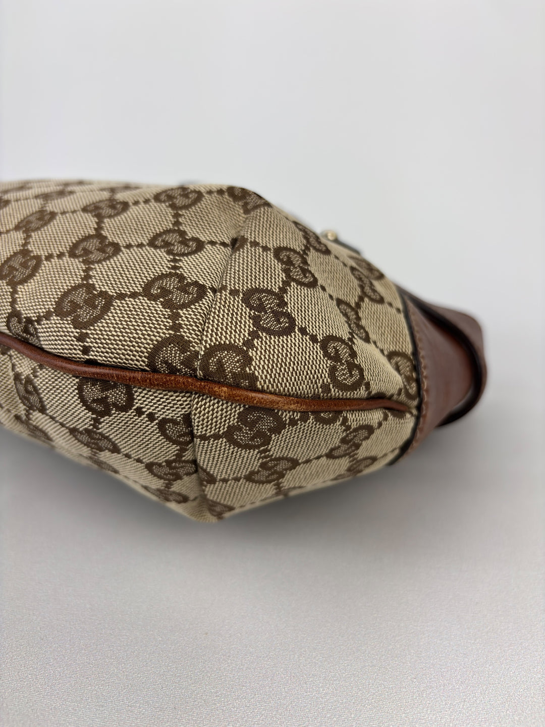 Gucci Medium GG Canvas Horsebit Shoulder Bag / Hobo