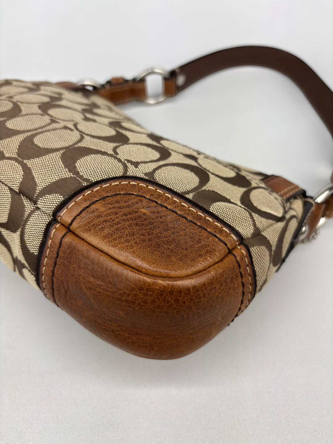 Coach Signature Canvas Shoulder Bag / Flap Shoulder Bag