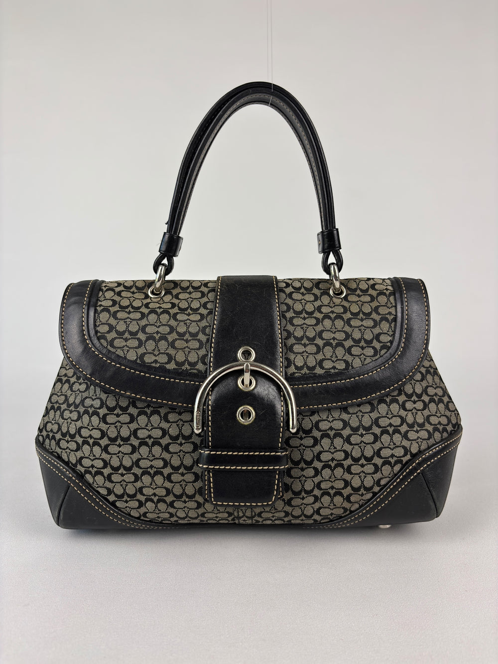 Coach Mini Signature Buckle Satchel (Doktortaschen-Silhouette)