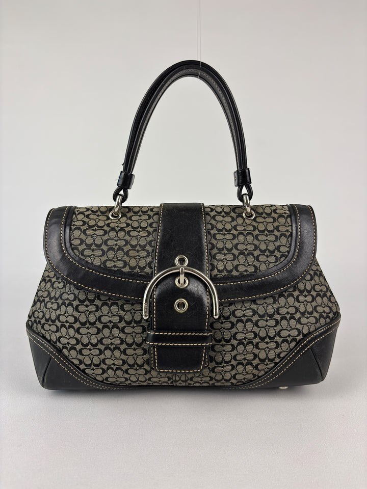 Coach Mini Signature Buckle Satchel (Doktortaschen-Silhouette)