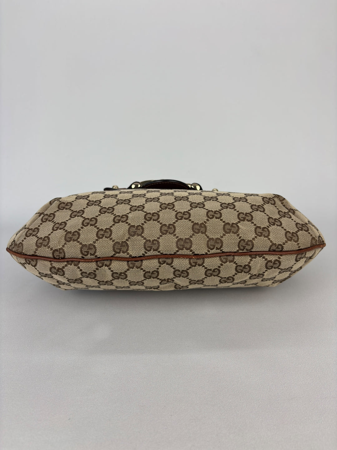 Gucci Medium GG Canvas Horsebit Shoulder Bag / Hobo